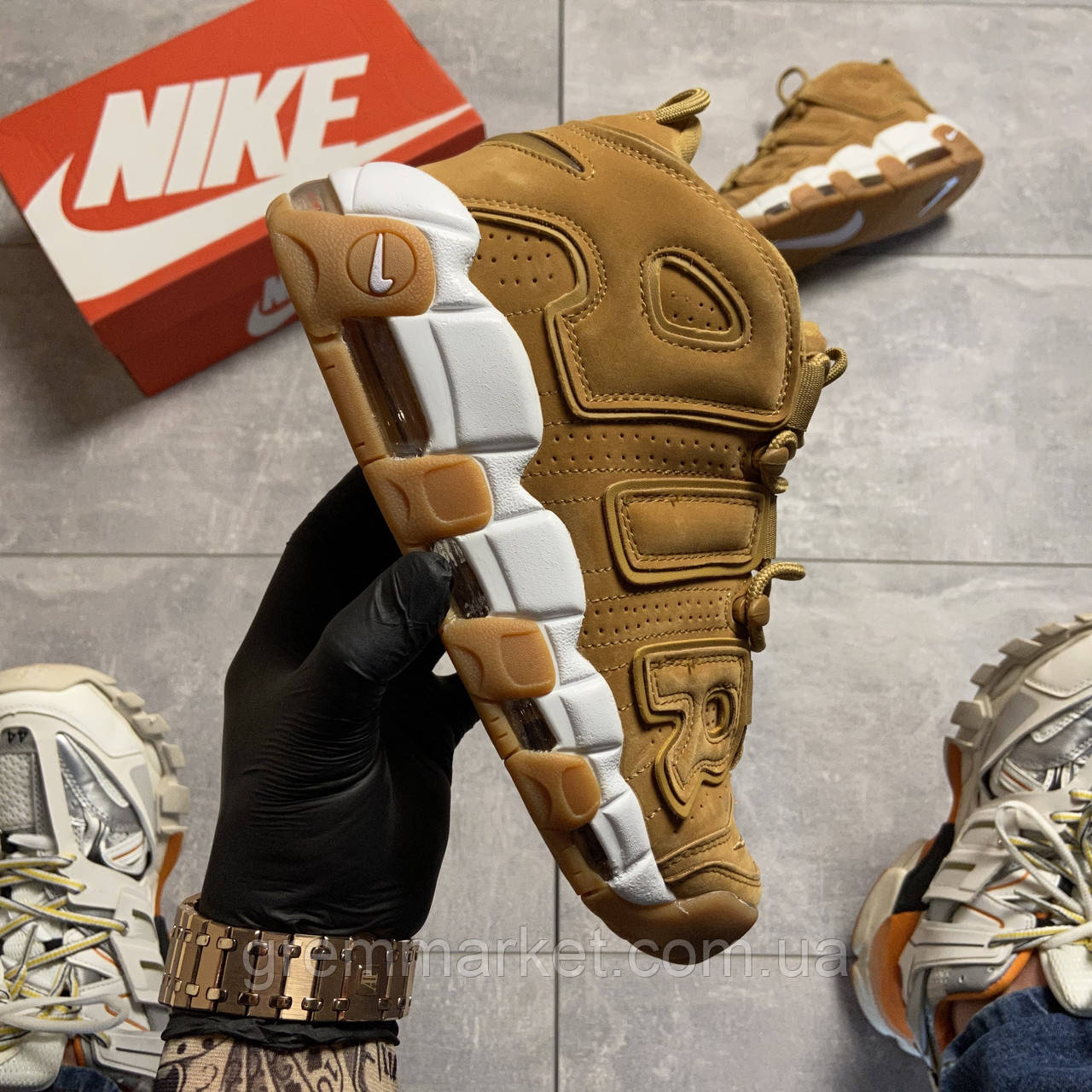 

Nike Air More Uptempo Brown Fleecy Skin (Коричневый)