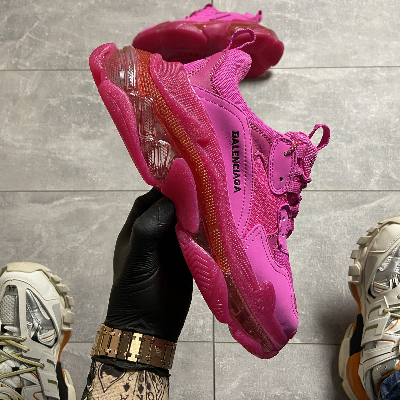 

Balenciaga Triple S Clear Sole Full Rose (Розовый)