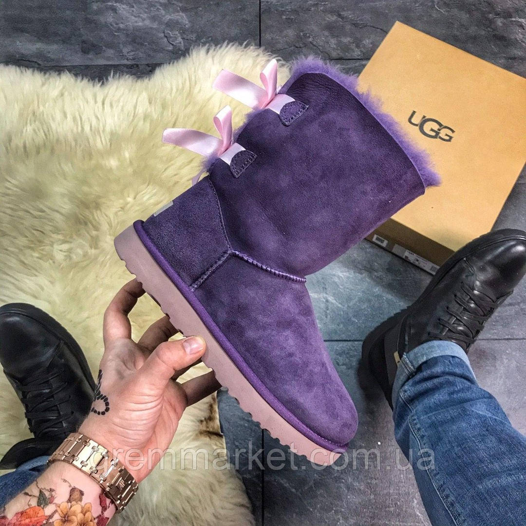 

Ugg Bailey Bow Leather Violet (Фиолетовый)