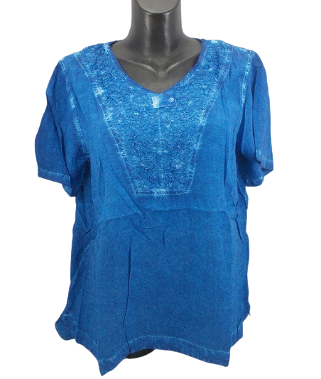 Женская блуза India 3609 3XL голубая
