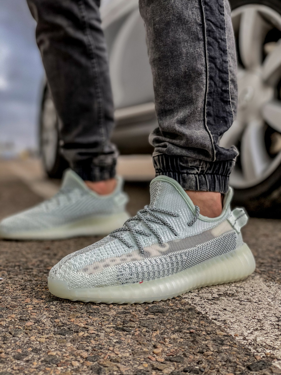 

Кроссовки мужские 18413, Adidas Yeeze Boost 350, зеленые, [ 41 43 44 45 ] р. 43-27,5см. (T7-D)