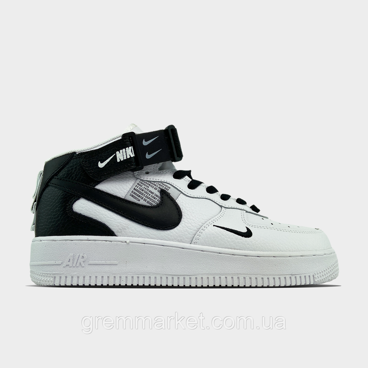 

Nike Air Force 1 High White Black (Белый)
