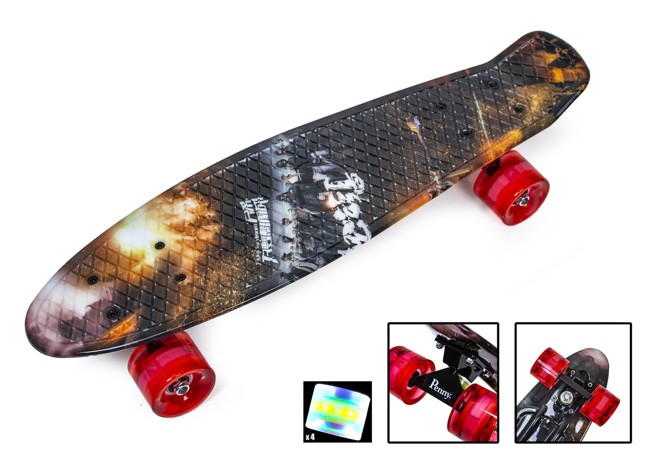 

Penny Board "Битва" Светящиеся колеса, (Оригинал)