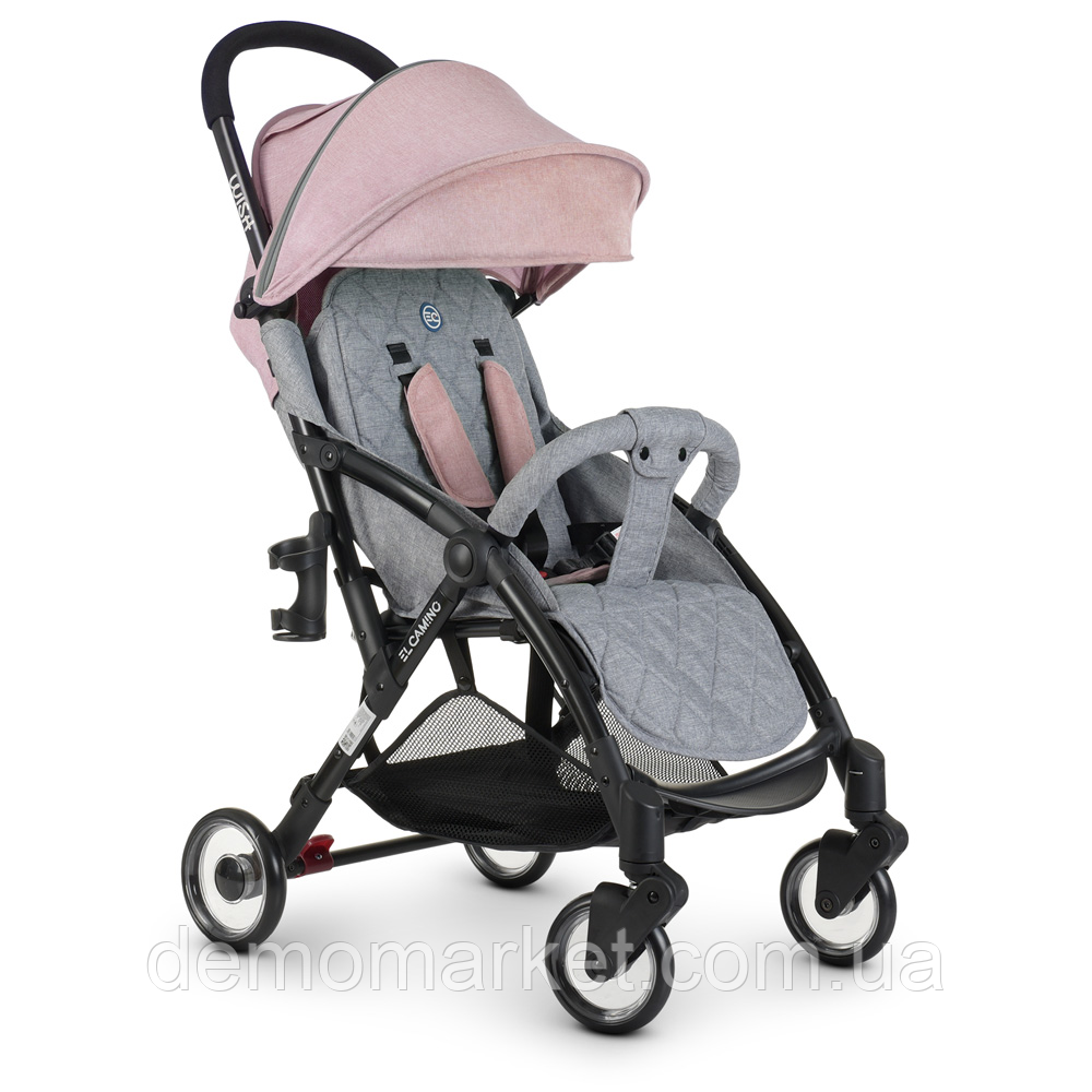 

Коляска детская EL CAMINO ME 1058 WISH Pink Gray, Светло-серый