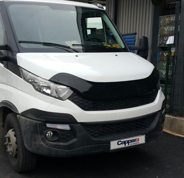 

Дефлектор капота EuroCap Iveco Daily 2014↗ гг. / Дефлектор на капот (Мухобойка) Ивеко