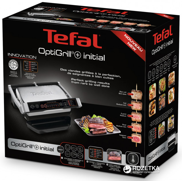 

(ОРИГІНАЛ З ЄВРОПИ) Гриль Tefal Optigrill Initial GC706D34 гриль тефаль