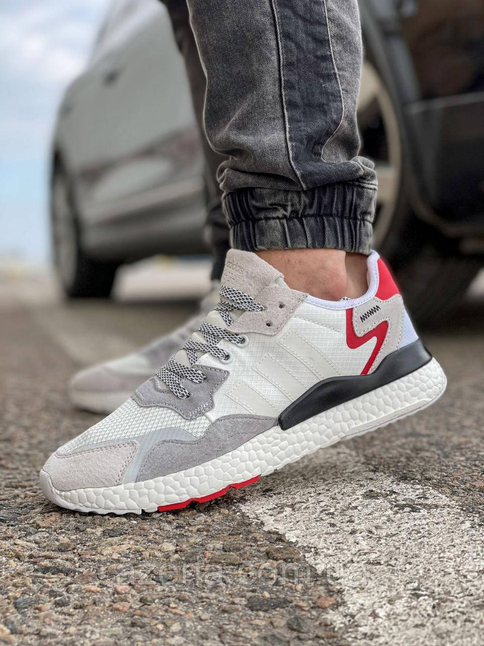 

Кроссовки мужские 17300, Adidas Nite Jogger Boost 3M, белые, [ 41 43 44 46 ] р. 41-25,2см. 44, Белый