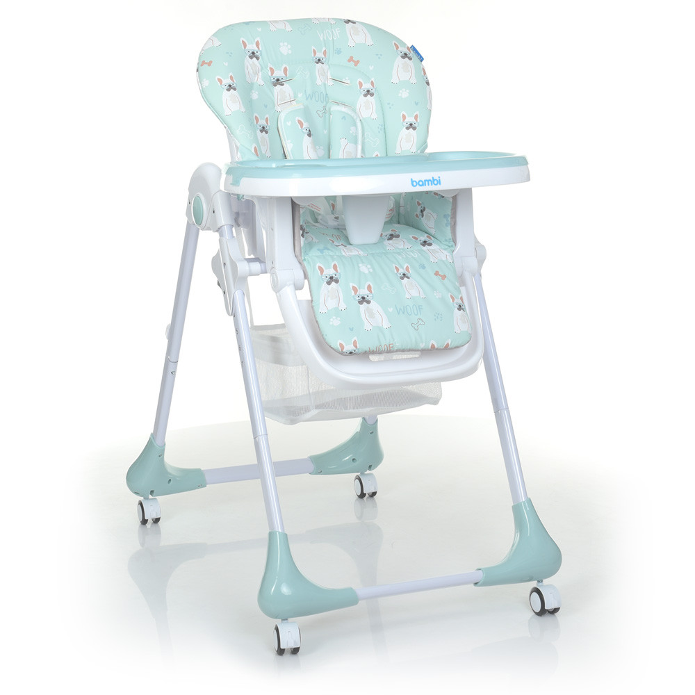 

Стульчик для кормления BAMBI M 3233 Puppy Boy Blue собачка, Голубой