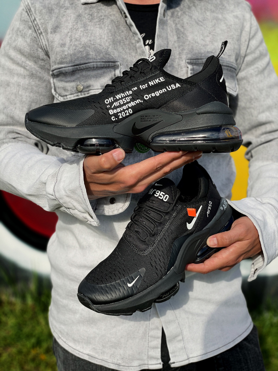 

Кроссовки мужские Nike Zoom 950 черные, Найк Зум 950, текстильные, код Z-3295 Да, 45, Черный