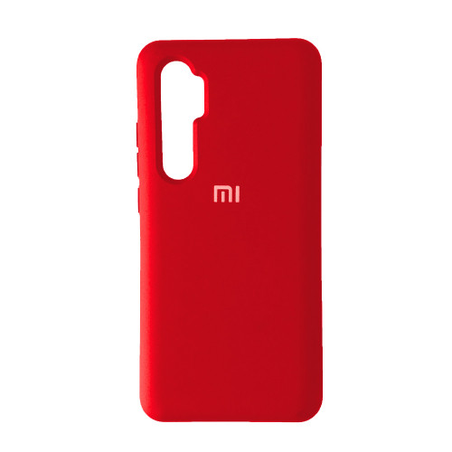 

Чехол-накладка Silicone Case Full для Xiaomi Mi Note 10 Lite Red, Красный