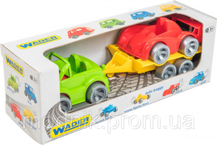 

Набор авто Wader Kid Cars Sport Кабриолет и Гонка 3 элемента 39542, КОД: 2431027