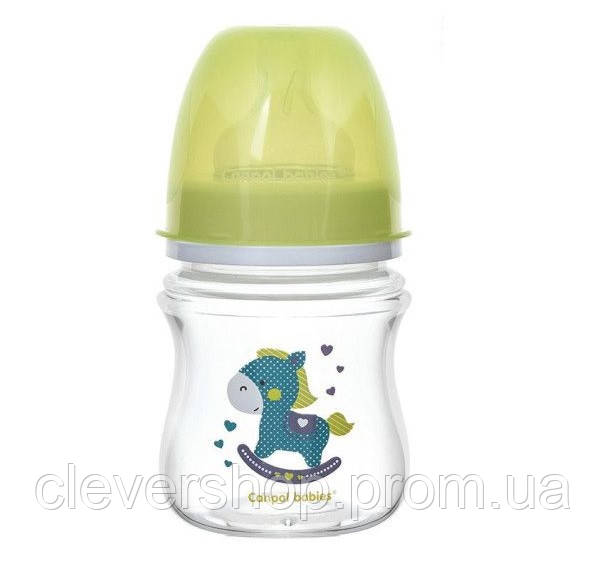 

Антиколиковая бутылочка Canpol babies с широким отверстием EasyStart Toys зеленая 35 222gre, КОД: 2425381