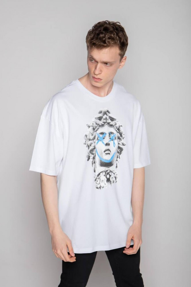 

Футболка Oversize Old School Medusa White