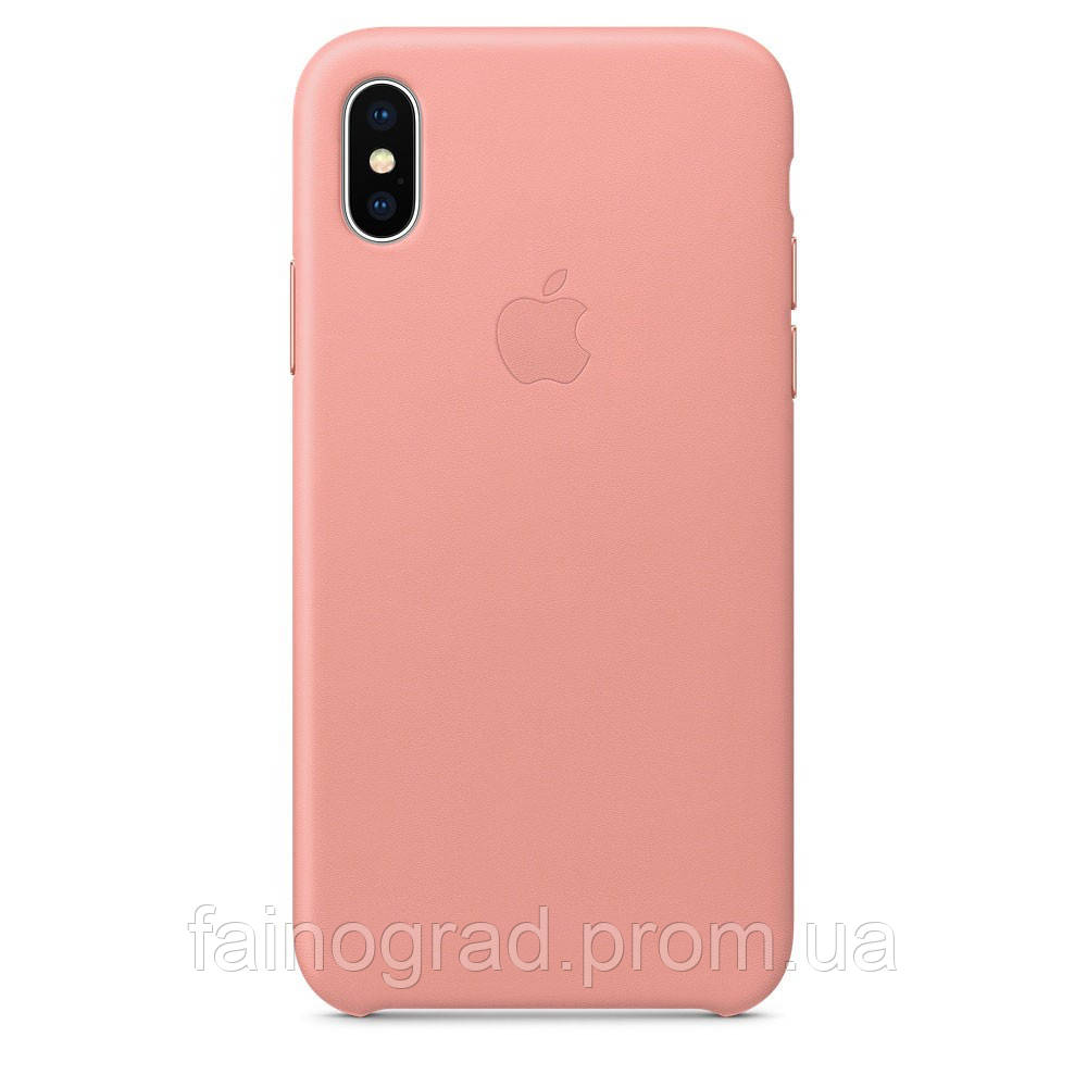 

Чехол Apple Leather Case для iPhone X Xs Soft Pink, КОД: 324296