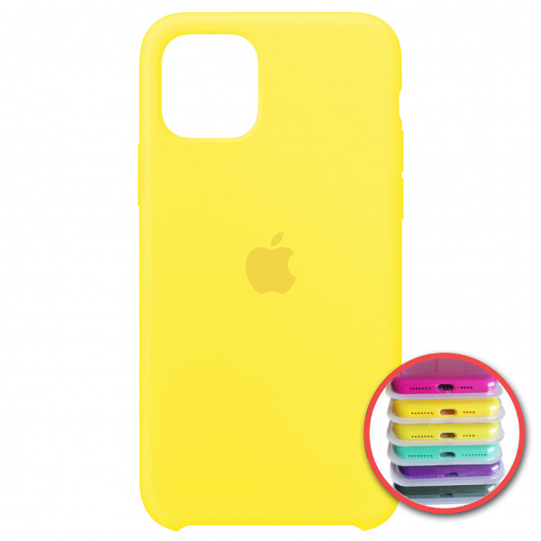 

Silicone Case Full for iPhone 11 Pro Max (55) canary yellow