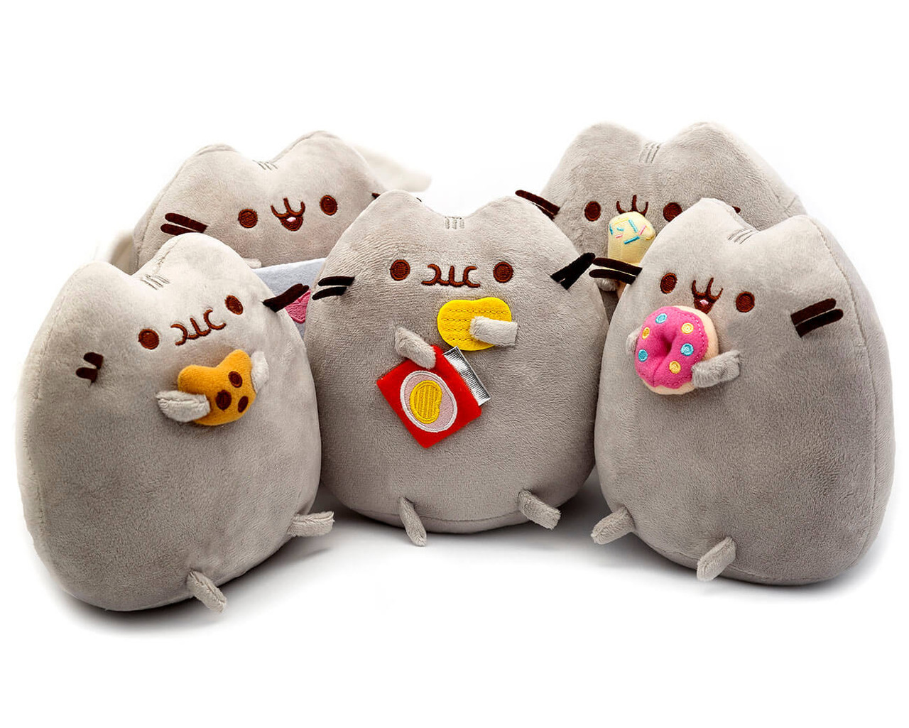 

Комплект Мягких игрушек коты Pusheen cat из пяти штук (n-754), Серый