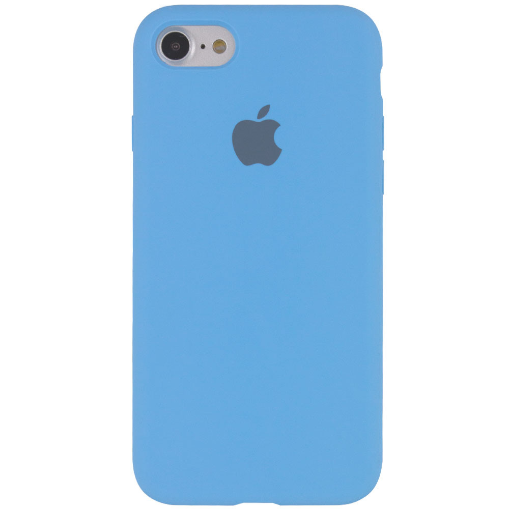 

Чехол Silicone Case Full Protective (AA) для Apple iPhone 7 / 8 / SE (2020) (4.7"), Голубой / cornflower