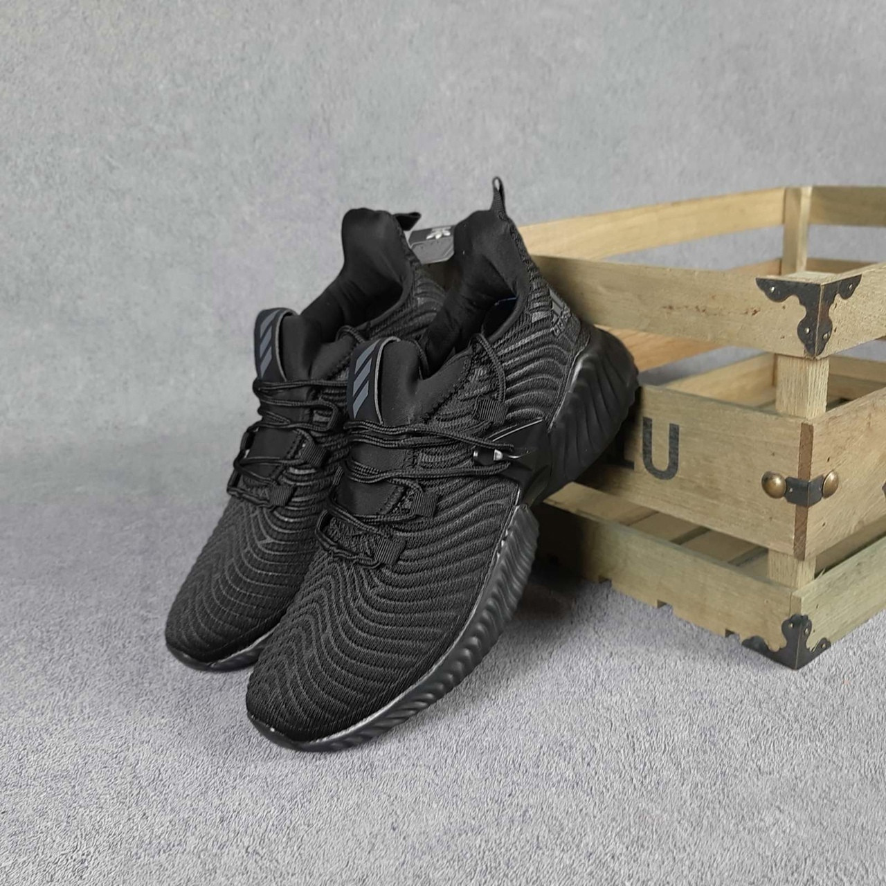 

Женские кроссовки в стиле Adidas Адидас Alphabounce Instinct, черные 41 (26 см), Черный