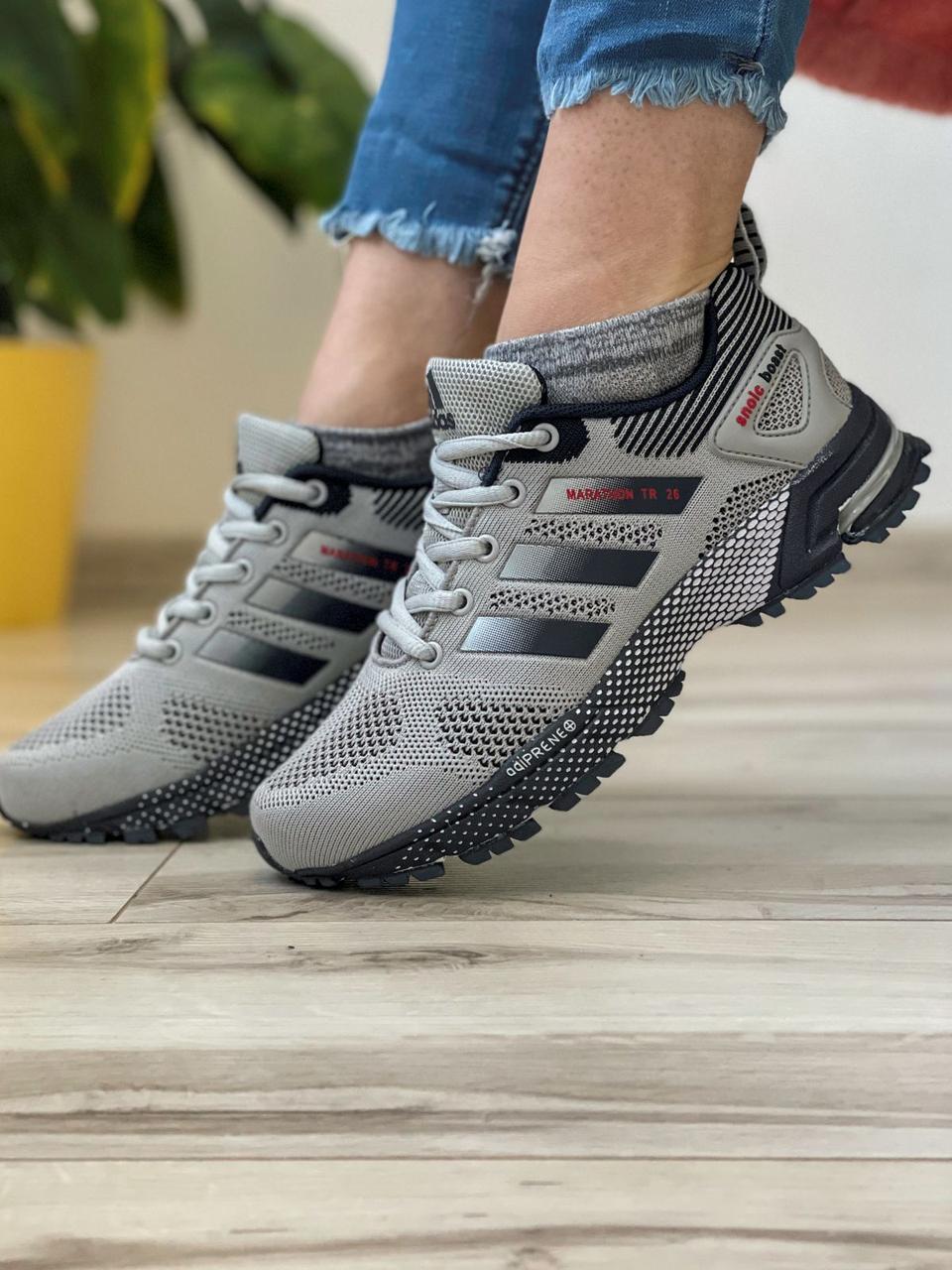 

Женские кроссовки в стиле Adidas Адидас Marathon Tr 26, серые 38 (24,5 см), Серый