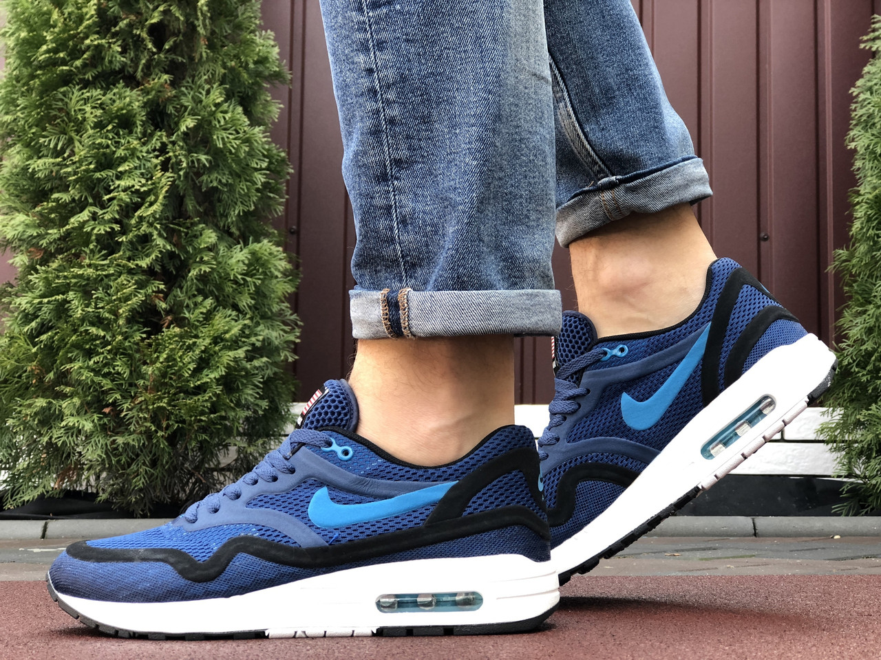 

Мужские кроссовки в стиле Nike Найк Air Max Zero QS, синие с черным и белым. 44 (27,9 см), Синий