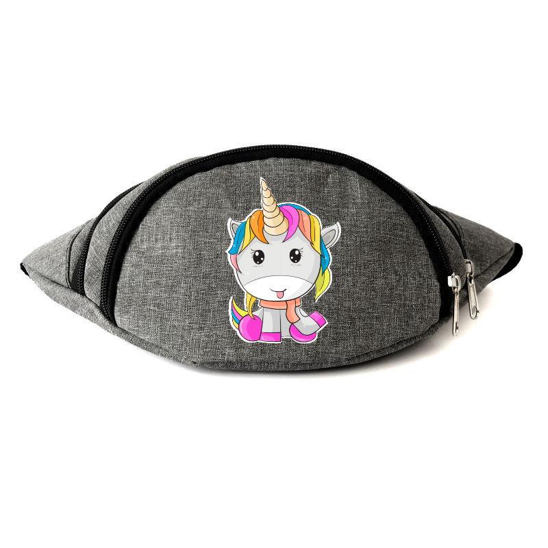 

Сумка Бананка Единорог 0033 (Unicorn) на пояс Cappuccino EDN 0033 grey серый