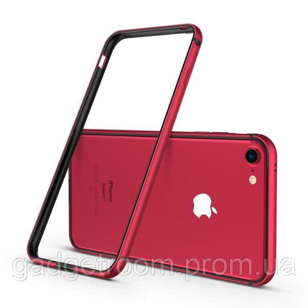 

Бампер Grand silicone-aluminium для iPhone 7 8 Red AL1135, КОД: 1461924