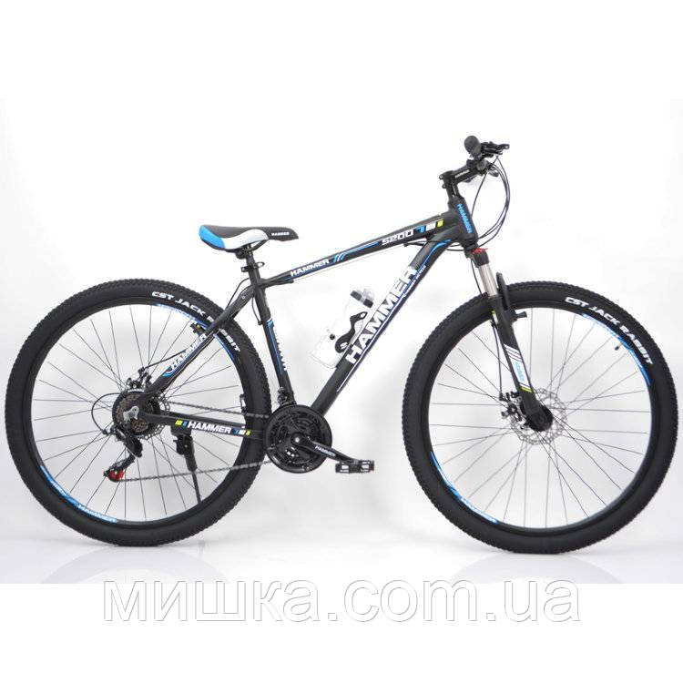 Стильний спортивний алюмінієвий велосипед S200 Колеса 27.5*2,25, рама 19" Чорно-синій