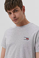 Мужская футболка Tommy Jeans, серая томми джинс, фото 1