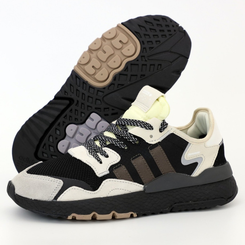 

Мужские кроссовки в стиле Ad1das Nite Jogger, черный, бежевый, рефлектив, Вьетнам 42, Разные цвета