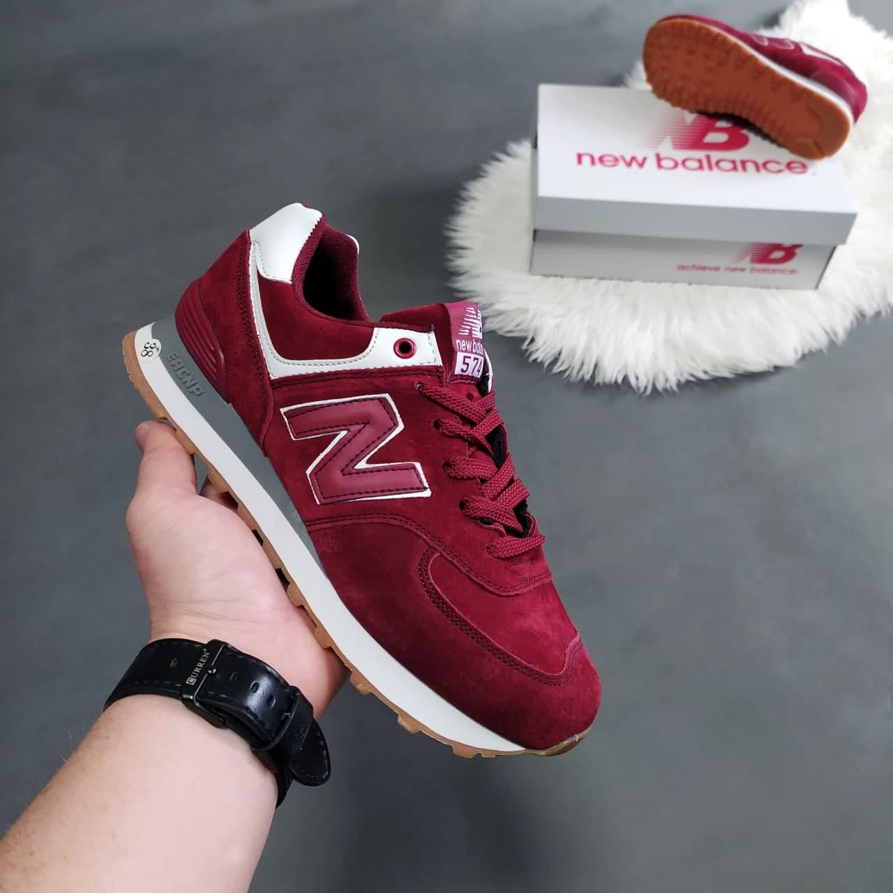 

New Balance 574 бордовые. Кроссовки женские весна лето. Кроссы бордовые Нью Беленс 574 замшевые, Бордовый