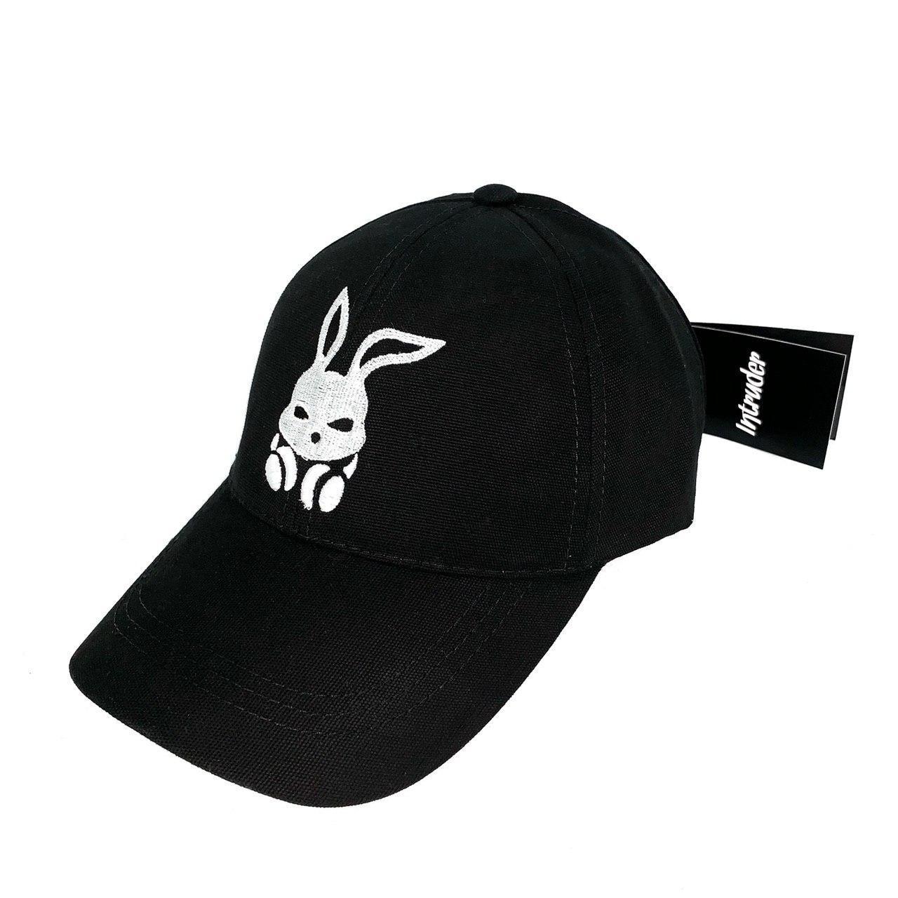 

Кепка черная брендовая bunny logo SKL59-259468, Черный