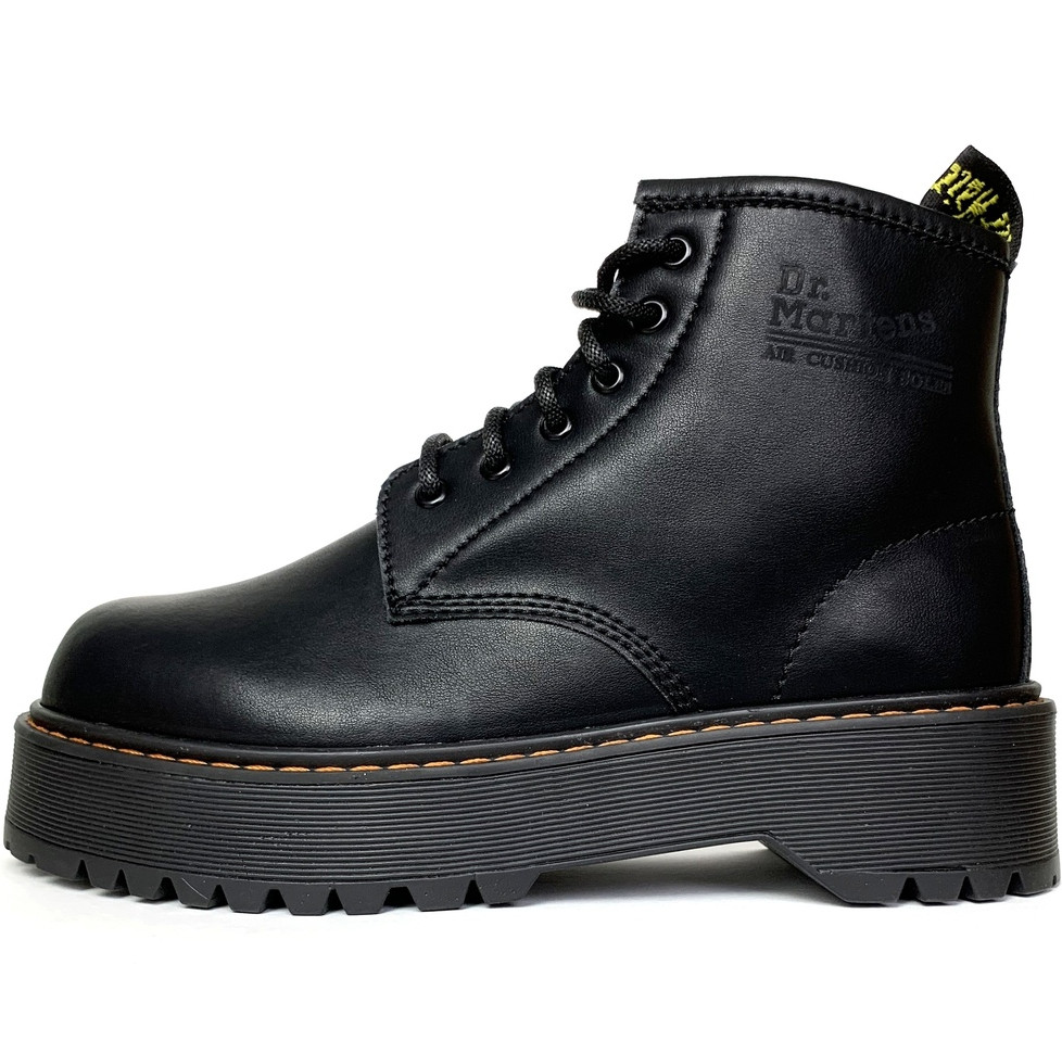

Женские зимние ботинки в стиле Dr.Martens Jadon Mid, кожа, (с мехом), черный, Китай