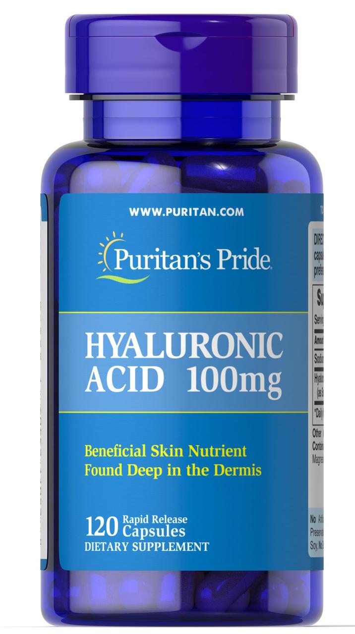 

Гиалуроновая кислота Puritan's Pride Hyaluronic Acid 100 mg 120 капсул