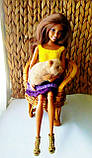 Миниатюра. валяный котик для  для небольшой куклы, фото 3