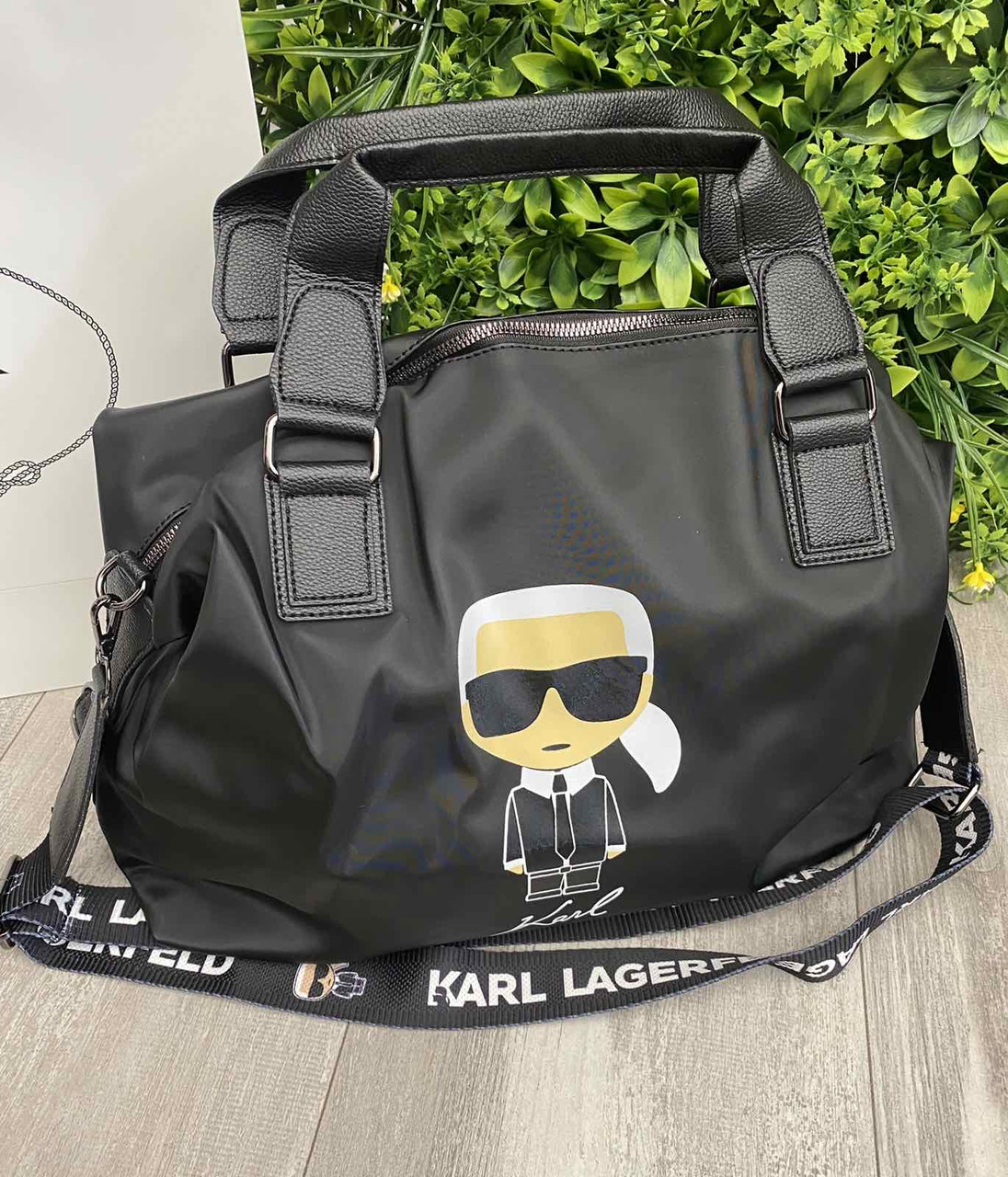 

Большая женская сумка Karl Lagerfeld, Черный