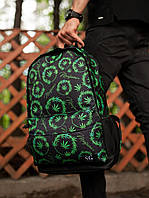Рюкзак марихуана зеленый