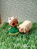 Мініатюра. валяне овечка для невеликої ляльки, фото 5