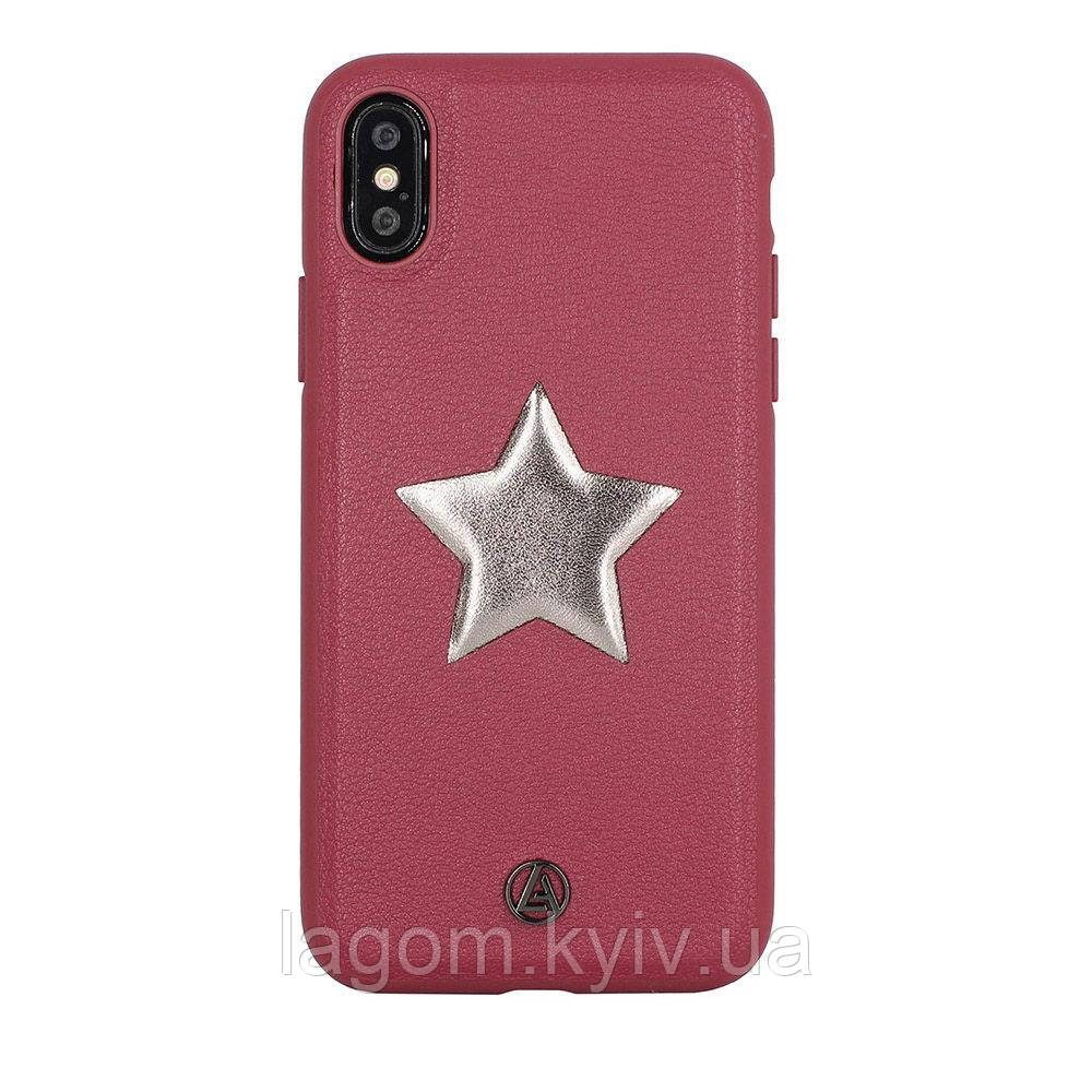 

Чехол с рисунком Luna Aristo Astro Maroon красный для iPhone X/XS