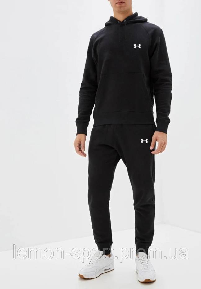 

Мужской спортивный костюм (худи+штаны) Under Armour (Андер армор) Черный S