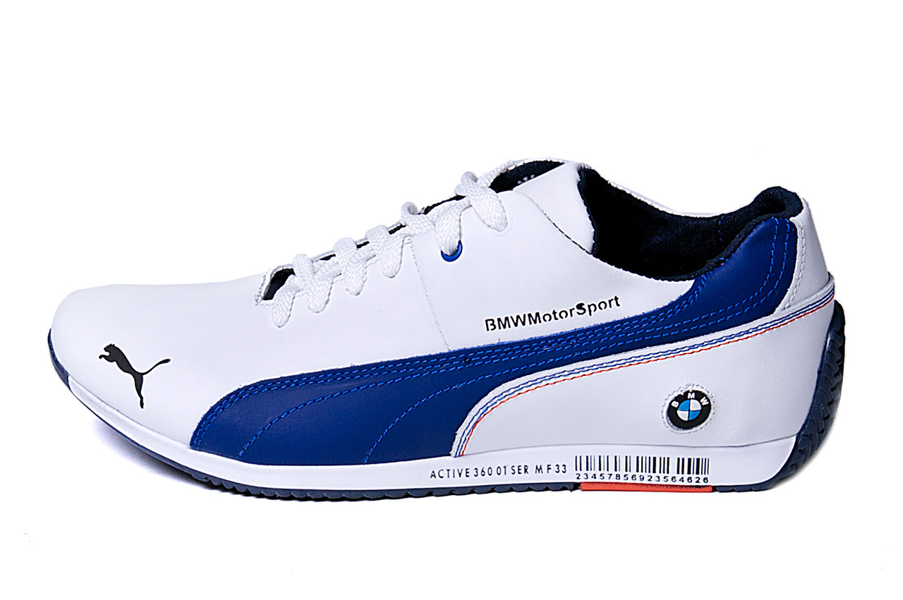 

Мужские кожаные кроссовки Puma BMW MotorSport (реплика), Белый