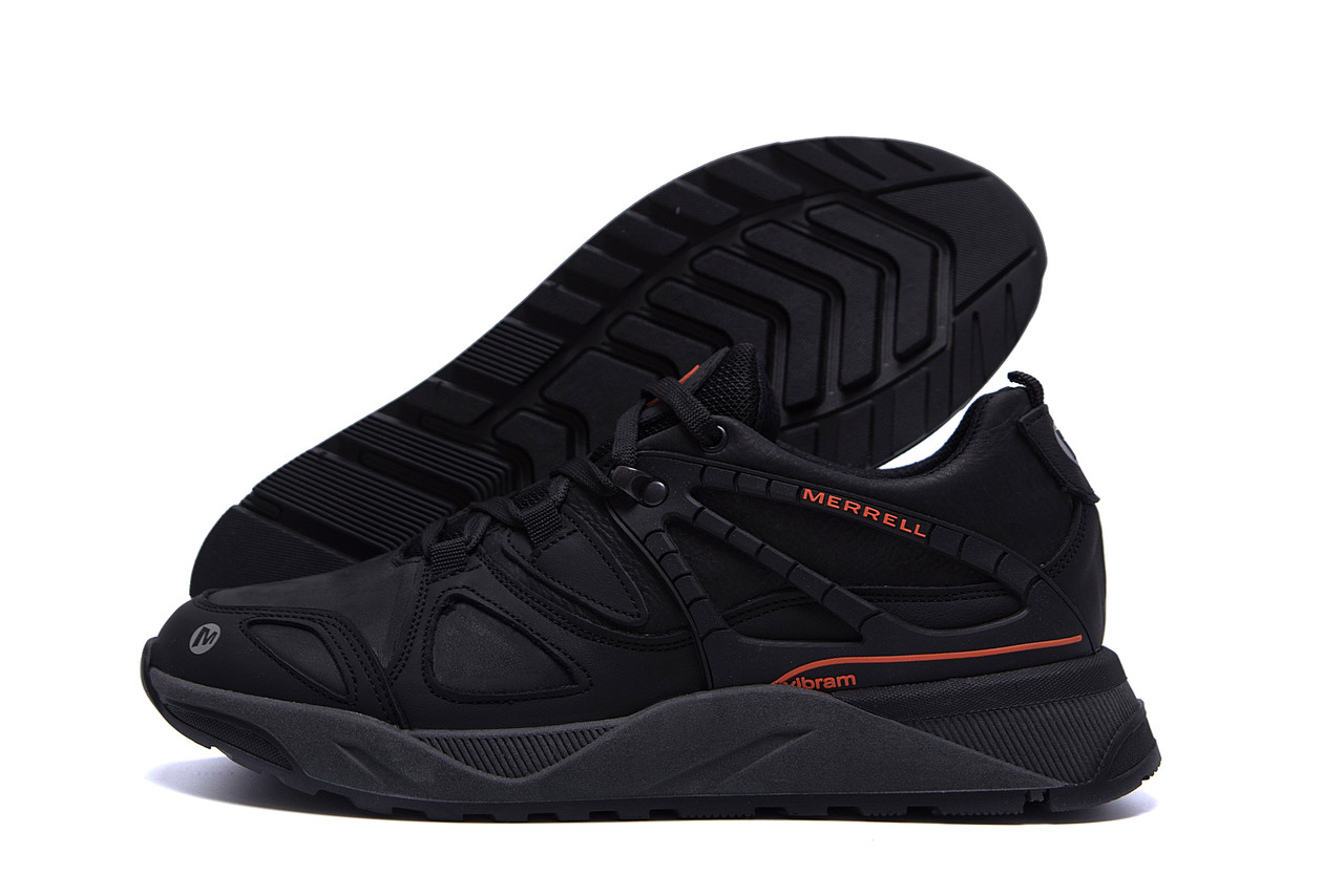 

Мужские кожаные кроссовки MERRELL vlbram Black (реплика), Черный