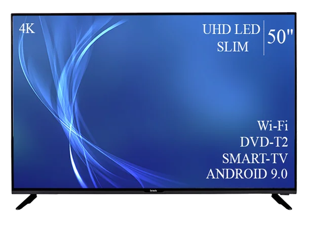 Телевизор Bravis 50" Smart-TV//DVB-T2/USB АДАПТИВНЫЙ UHD,4K/Android 7.0,  цена 11543 грн - Prom.ua (ID#1397914096)