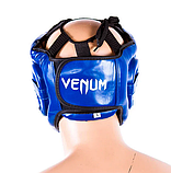 Боксерский шлем закрытый синий, фото 2