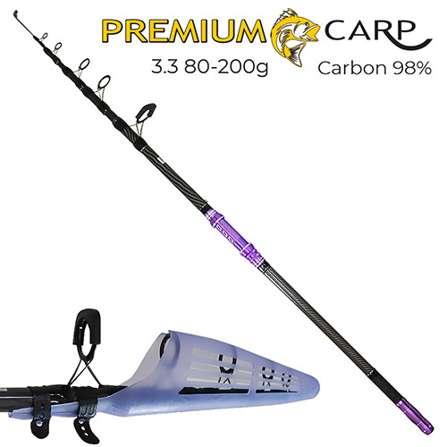 

Спиннинг телекарп "Premium carp" 3.3м 80-200г, Разные цвета