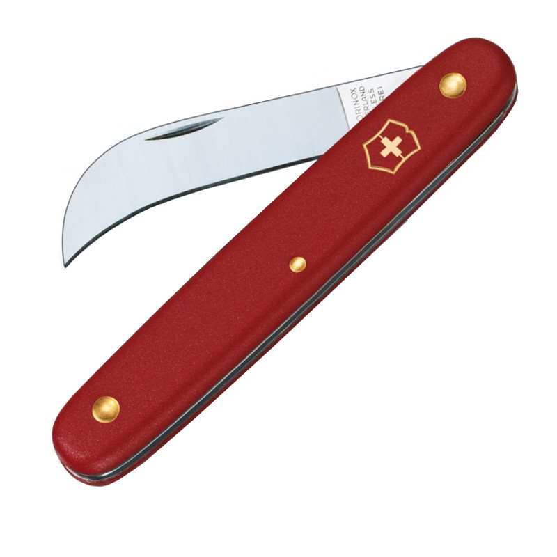 

Нож складной, садовый Victorinox (100мм), красный 3.9060