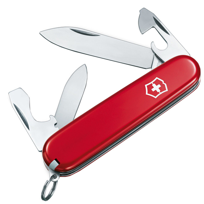 

Нож складной, мультитул Victorinox Recruit (84мм, 10 функций), красный 0.2503