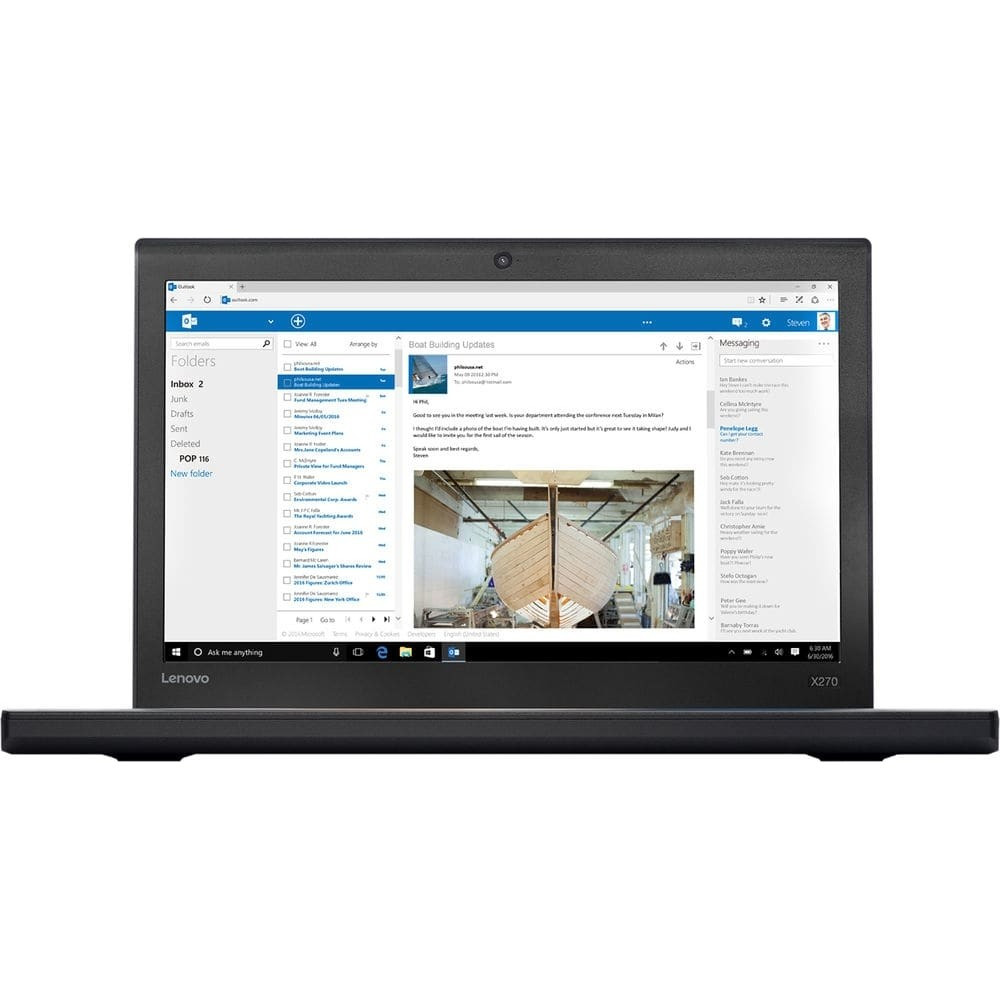 

Ноутбук Lenovo ThinkPad X270-Intel-Core-i5-6300U-2,4GHz-8Gb-DDR4-128Gb-SSD-W12.5-Web-(B)- Б/У