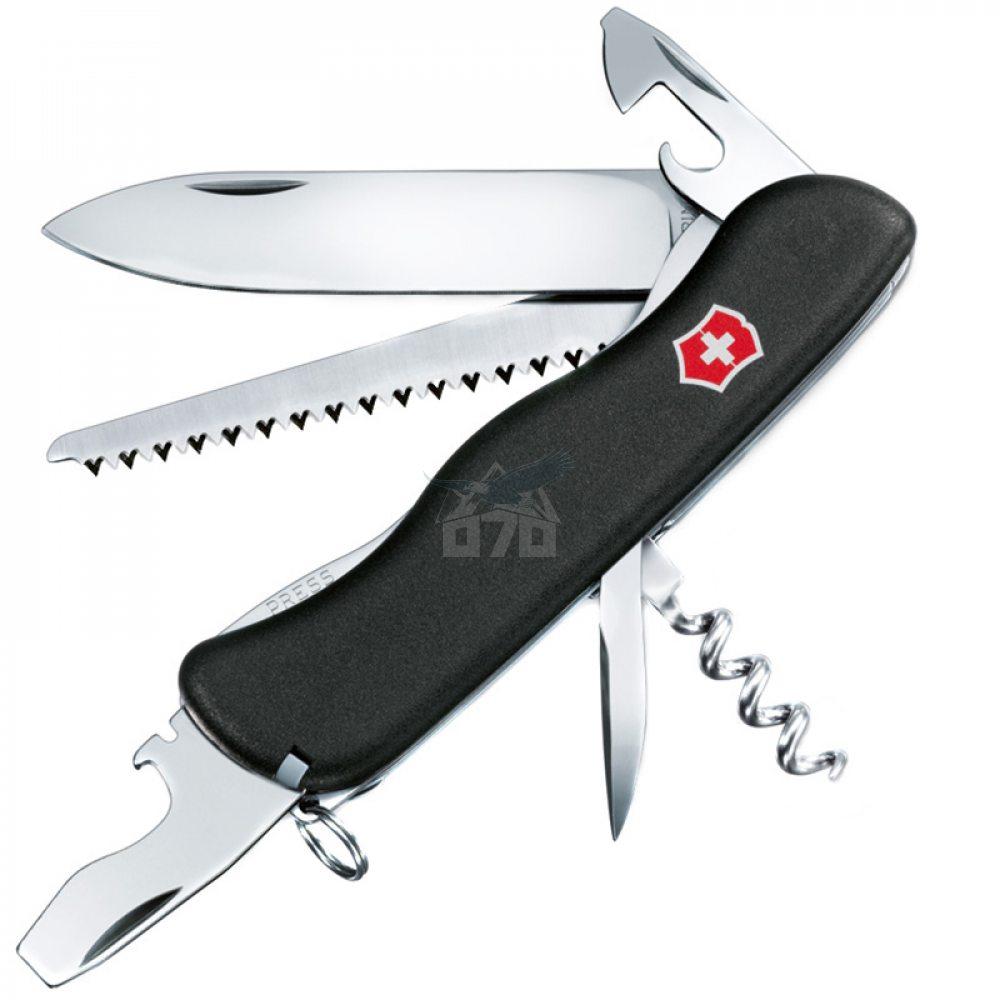 

Нож складной, мультитул Victorinox Forester (111мм, 12 функций), черный 0.8363.3