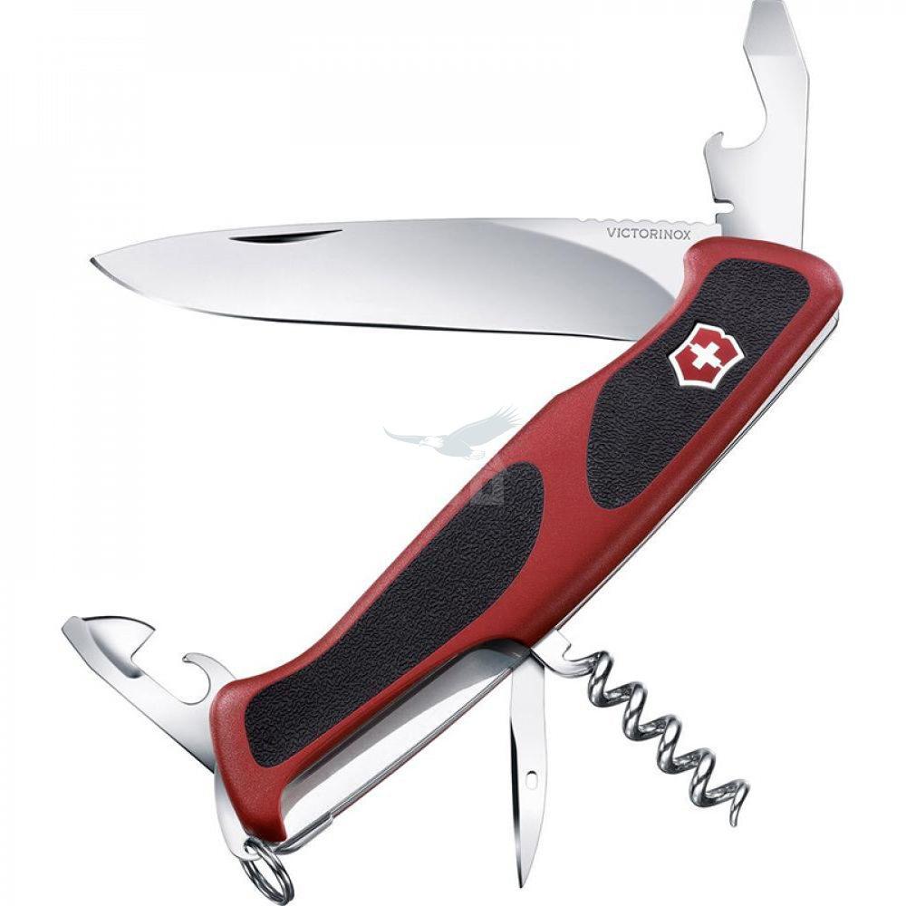 

Нож складной, мультитул Victorinox Rangergrip 68 (130мм, 11 функций), красный 0.9553.С