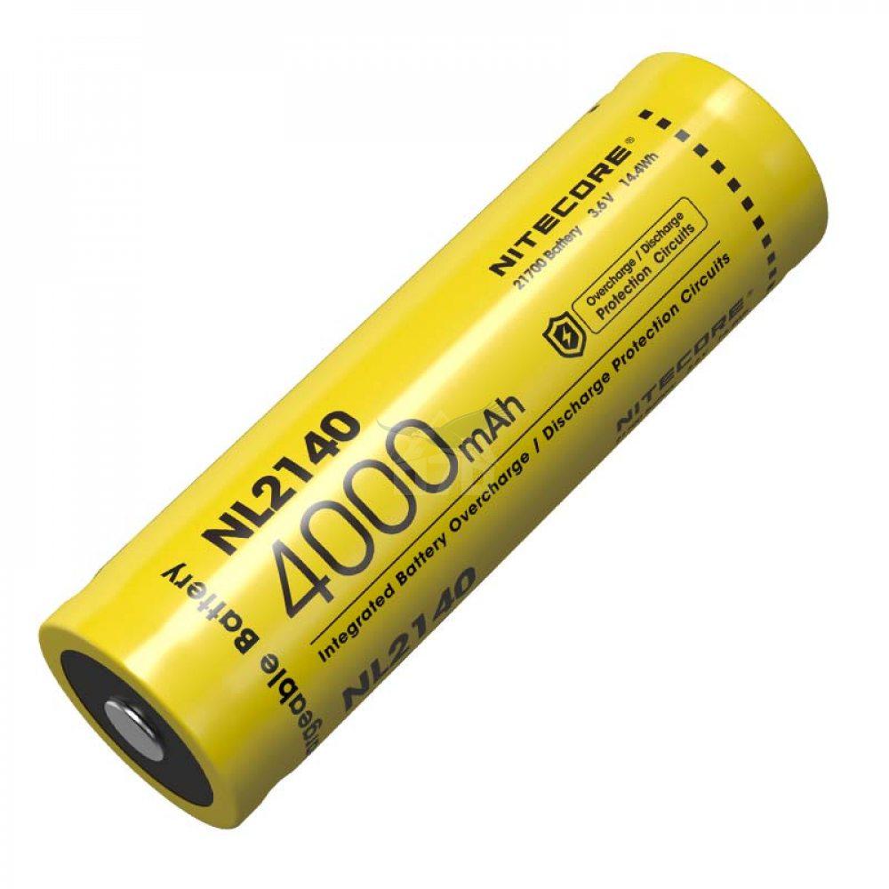 

Аккумулятор литиевый Li-Ion 21700 Nitecore NL2140 3.6V (4000mAh), защищенный